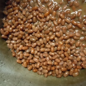 圧力鍋で蒸し小豆　（無味）